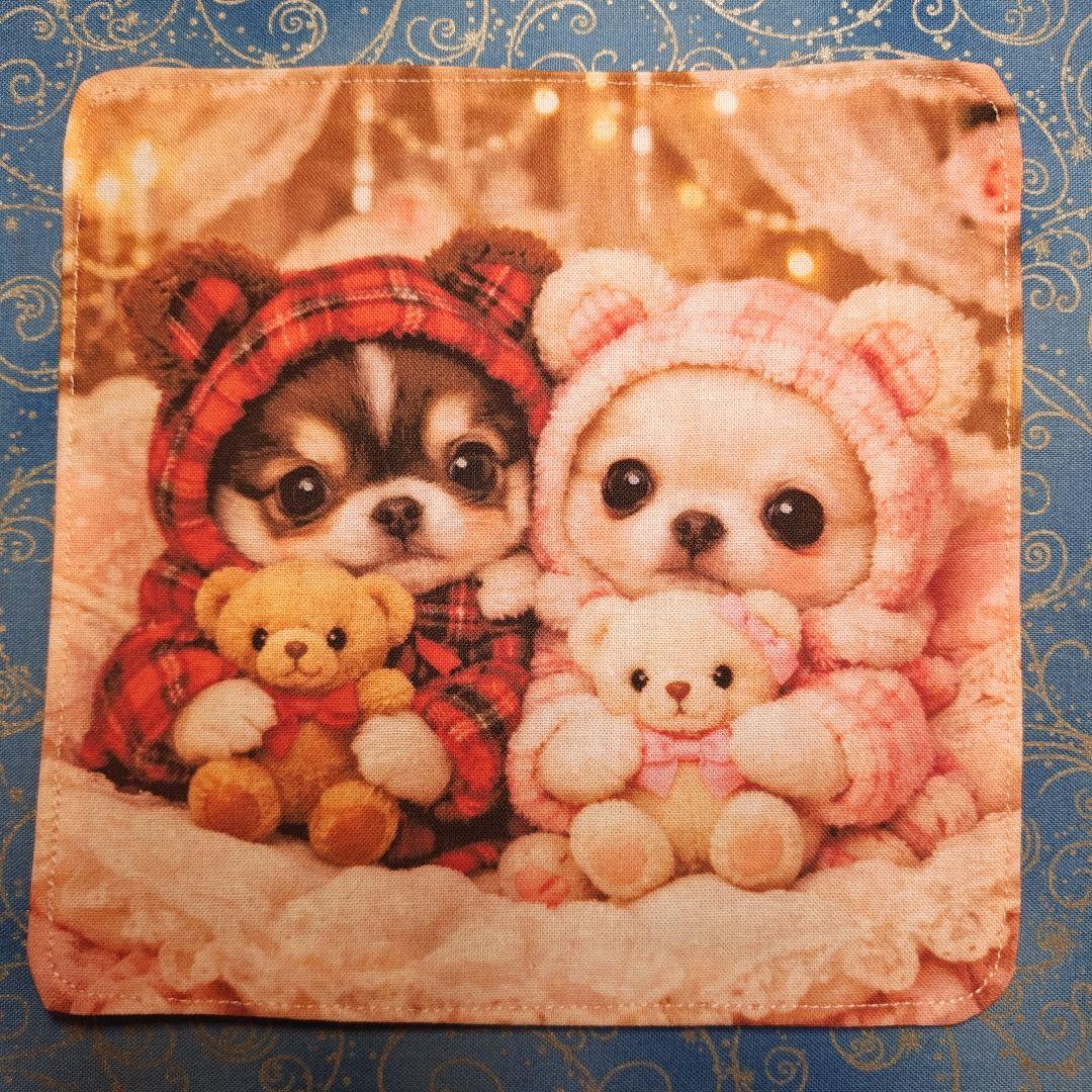 ご確認用　マーブル☆様　ハンカチ　わんこさん柄12/25　18枚