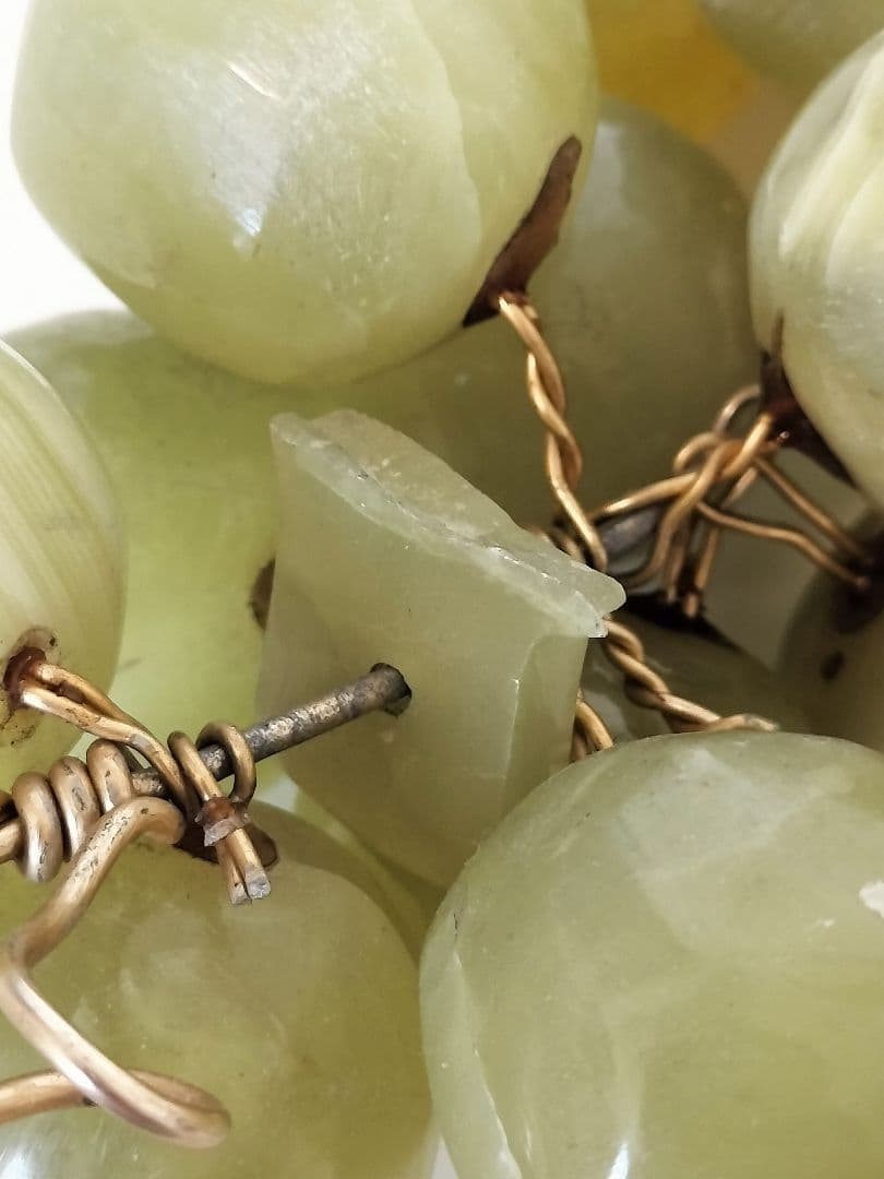 天然石アメシスト ローズクォーツ 緑石 マスカット 葡萄 パワーストーン置きもの