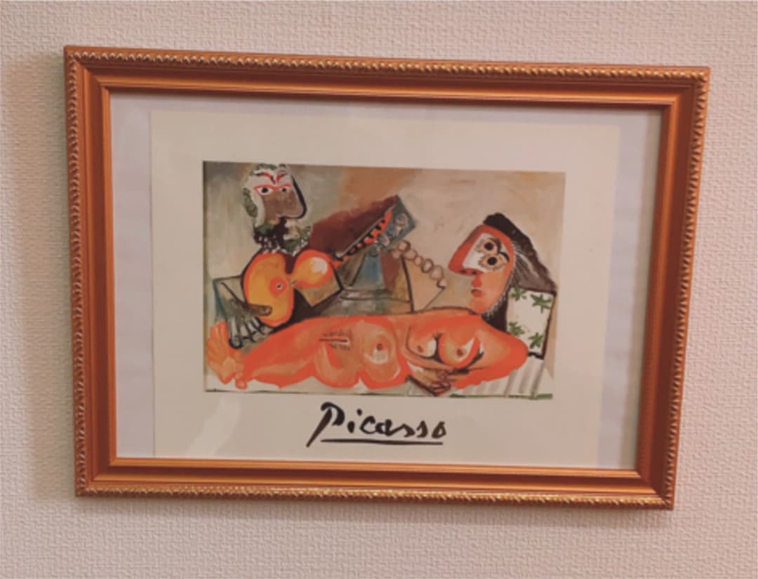 ピカソ　　ピカソ展で購入したもの　額40×30