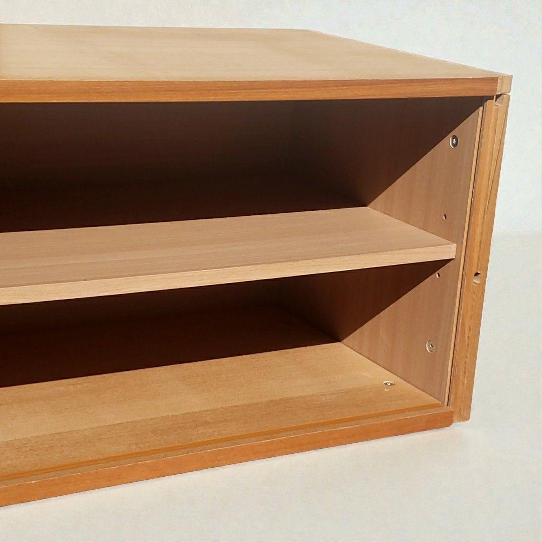 希少 無印良品 ユニットシェルフ用 ボックス ガラス扉 廃盤