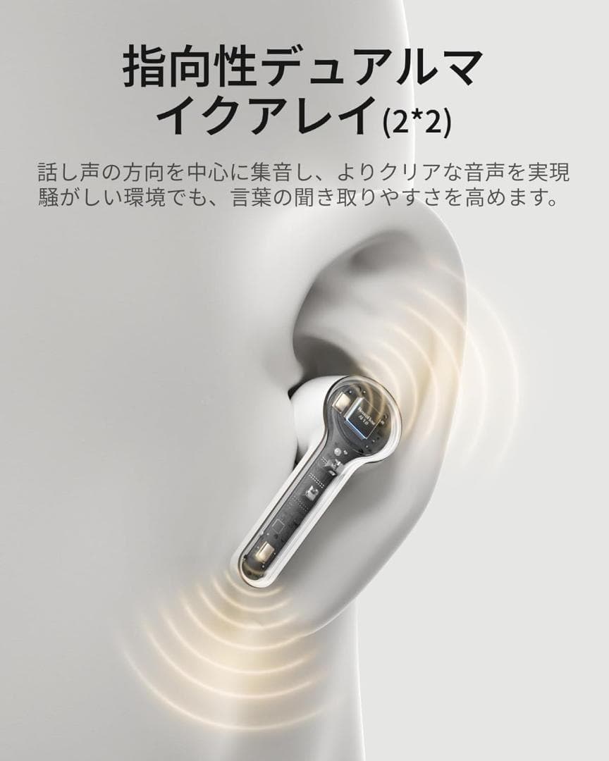 集音器 Cearvol イヤホン型 両耳用 ノイズキャンセル 高音質