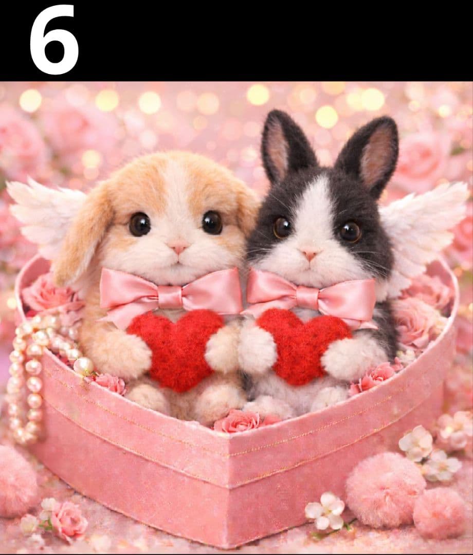 オーダーページ　ハンカチ　ねこ　うさぎ　ワンコ柄ハンドメイド2/19