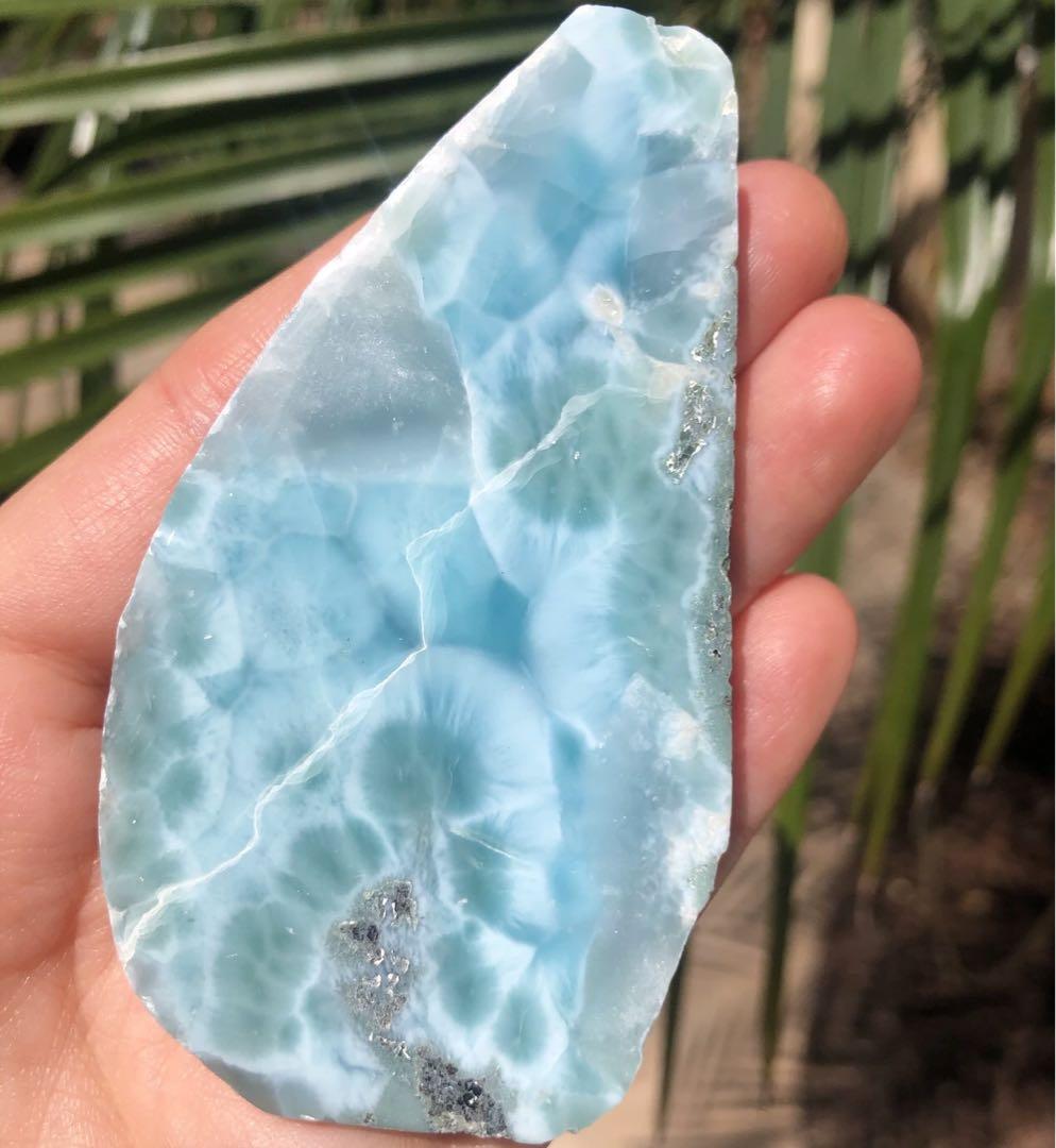 ラリマー　プレート　ドミニカ共和国　ラリマー原石