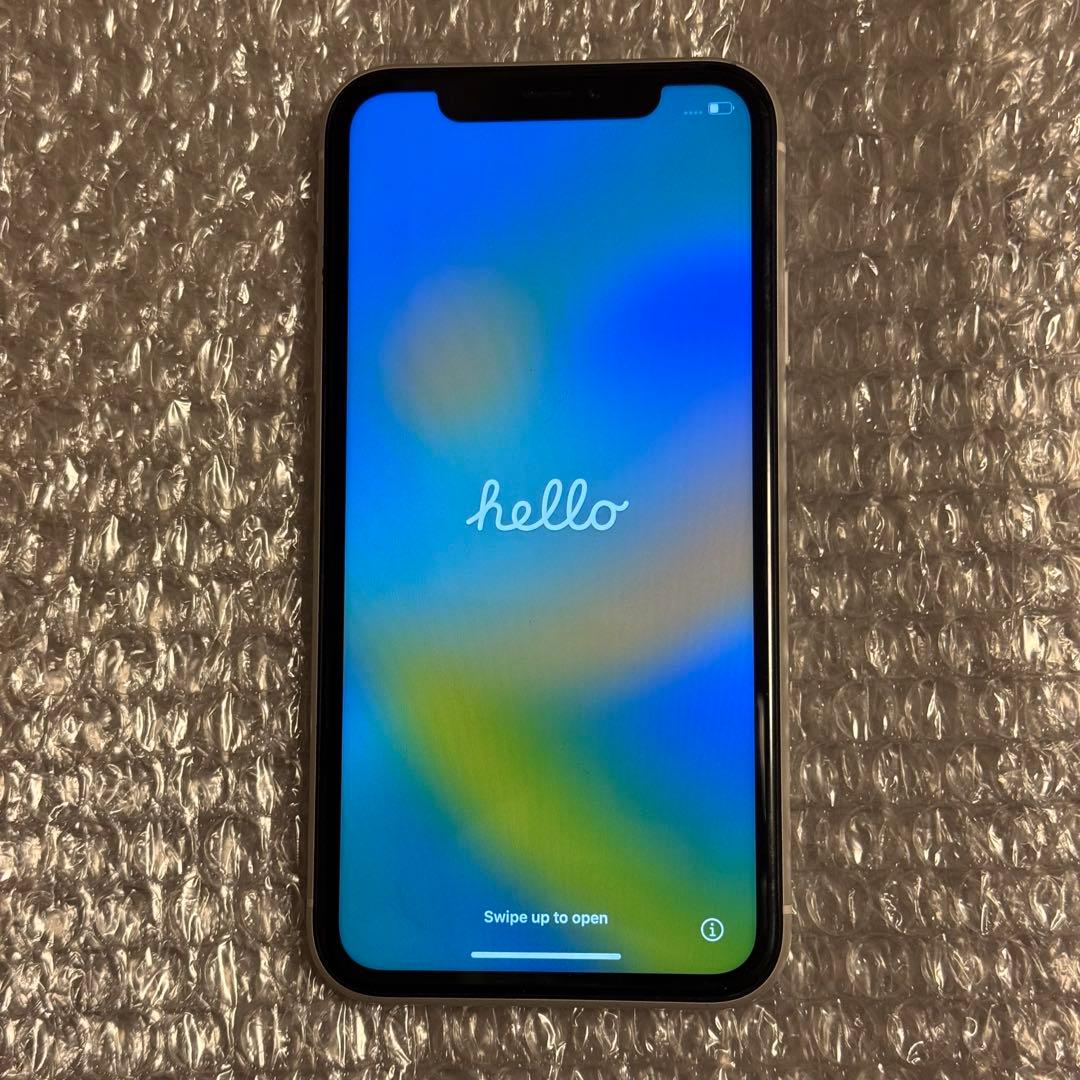 iPhoneXR 64GB ホワイト SIMフリー動作品・画面割れ無