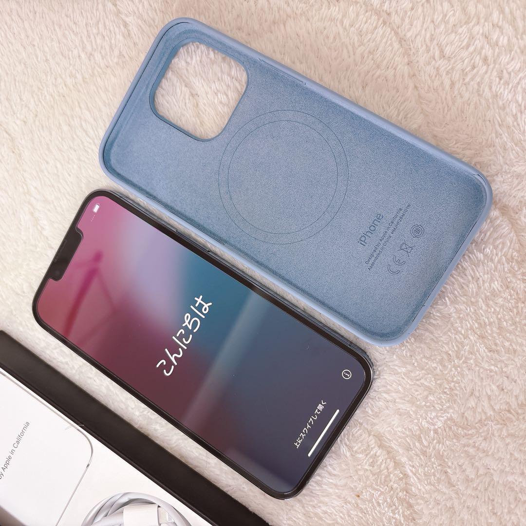超美品☆iPhone13pro☆512GB☆シエラブルー☆純正ケース付き