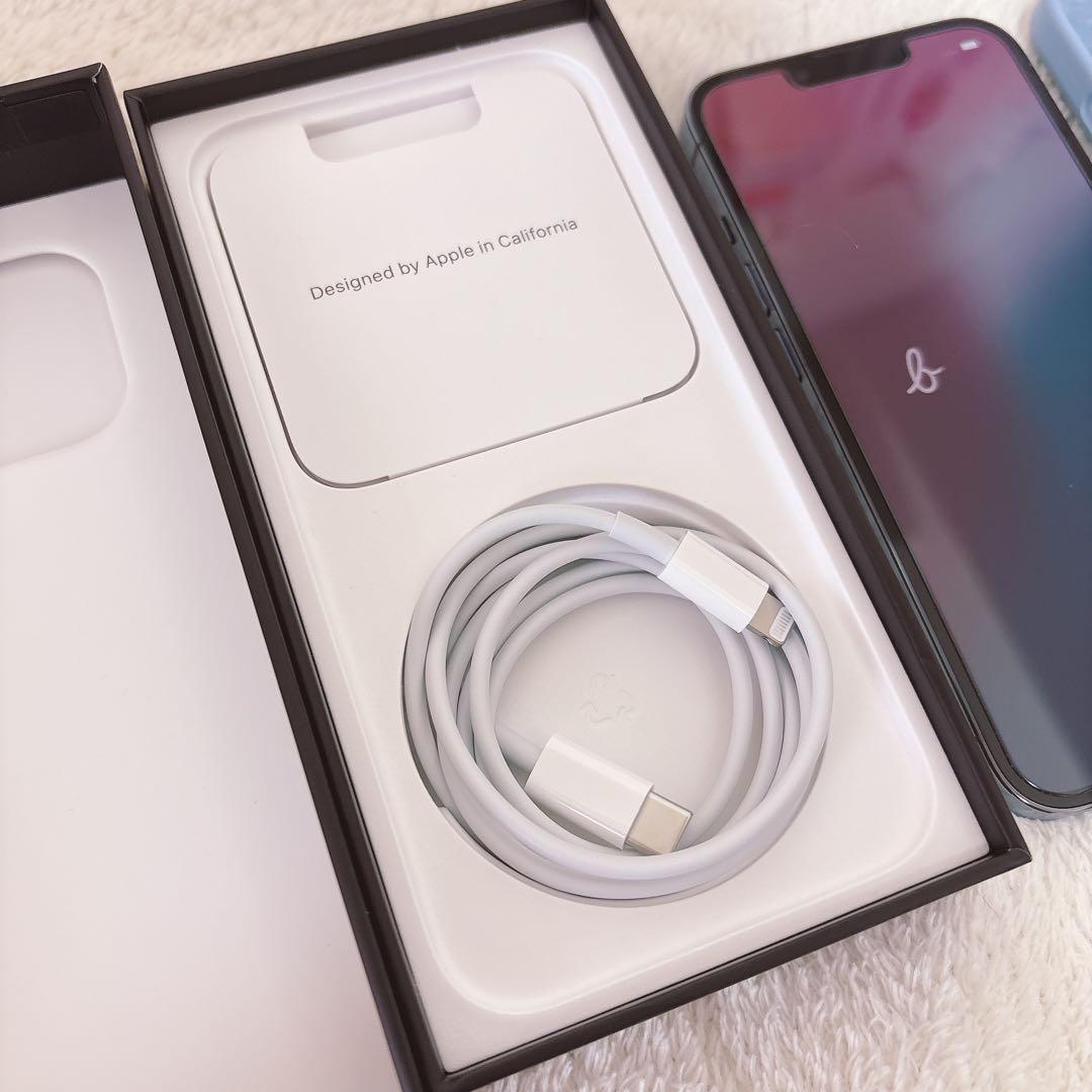 超美品☆iPhone13pro☆512GB☆シエラブルー☆純正ケース付き