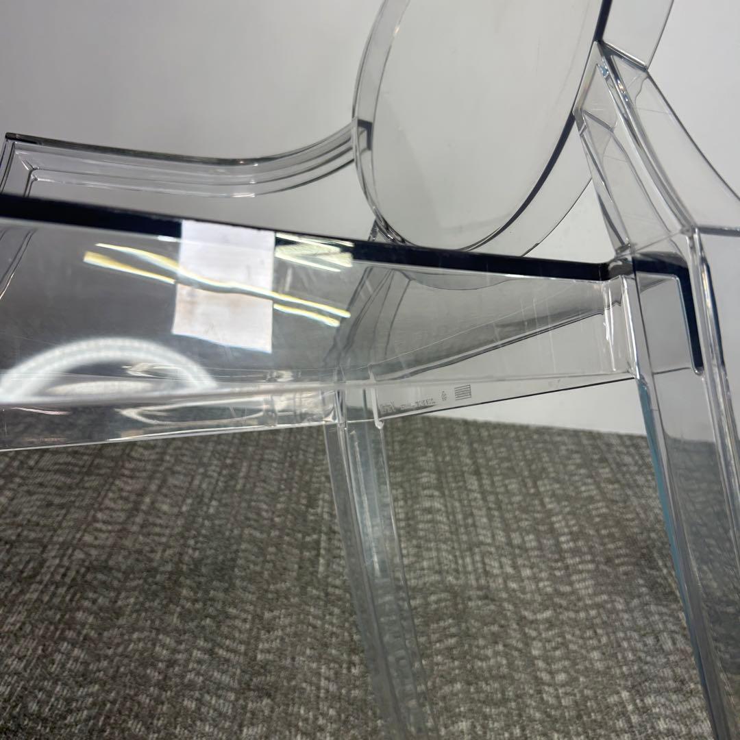 【2脚セット】Kartell ルイ・ゴースト シングルチェア クリア.