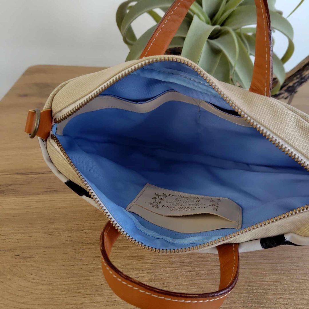 ミナペルホネン/hello swallow ハロースワローLG/ミニラウンンド革