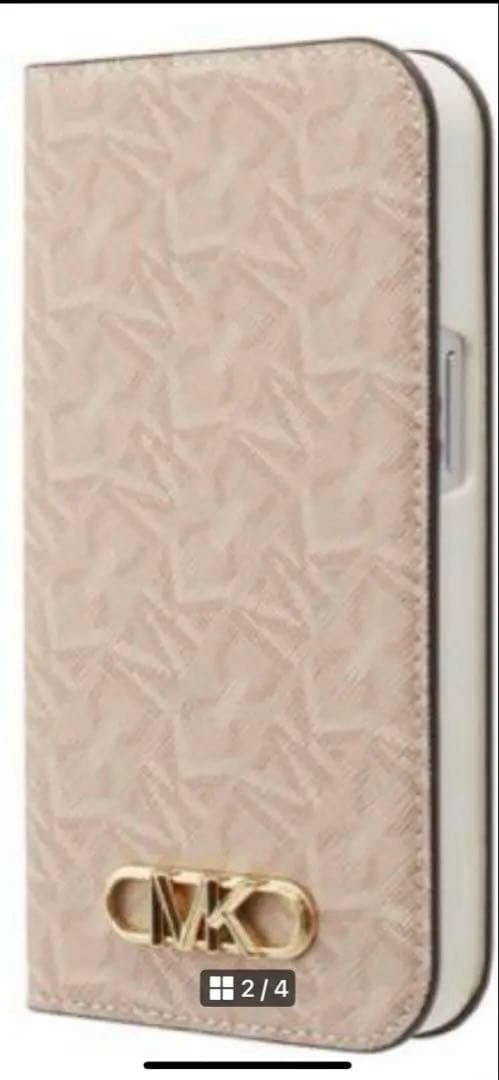 マイケルコース iPhone15 ケース ピンク