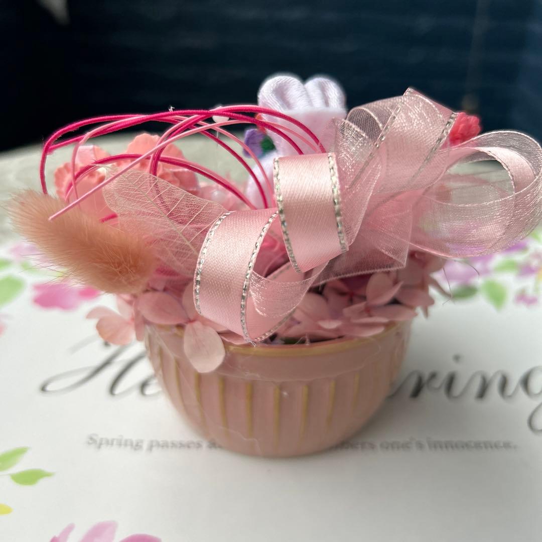 ROSE❣️ピンクピンクアレンジ❣️プリザーブドフラワー❣️ジニア、薔薇❁⃘*.゜