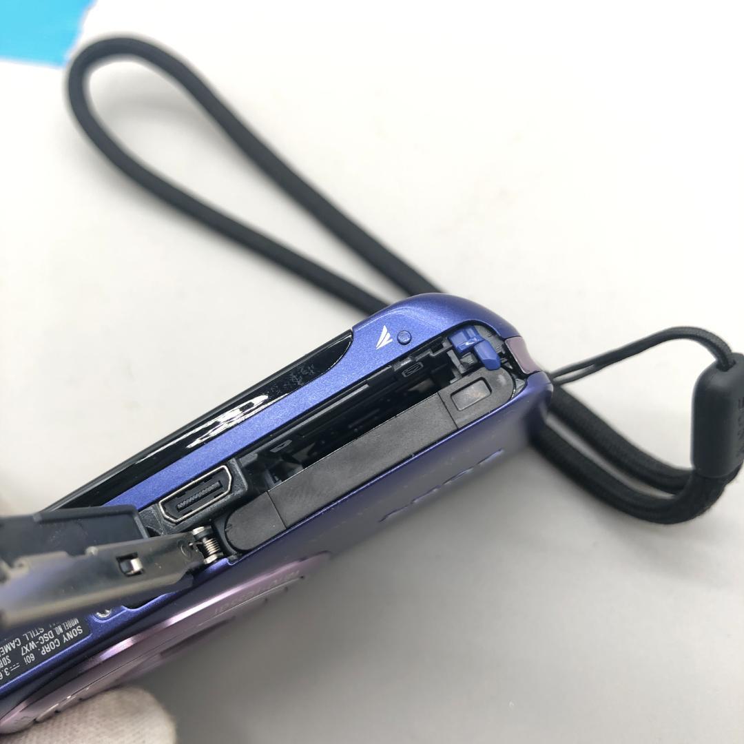 SONY　ソニー　コンパクトデジタルカメラ　DSC-WX7　ブルー　O