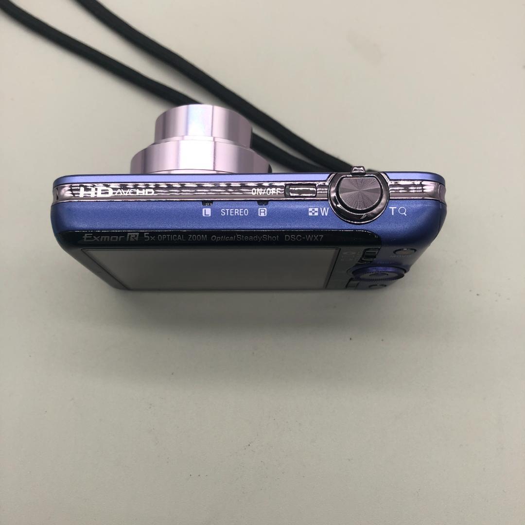 SONY　ソニー　コンパクトデジタルカメラ　DSC-WX7　ブルー　O