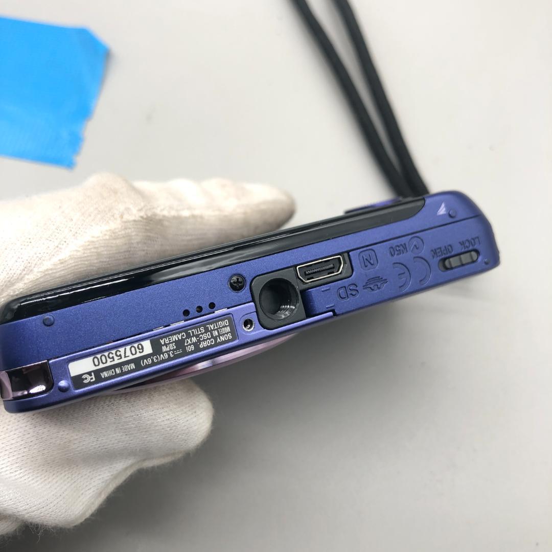 SONY　ソニー　コンパクトデジタルカメラ　DSC-WX7　ブルー　O