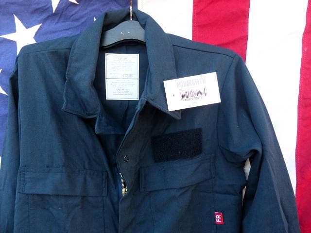 米軍実物　NAVY　ユティリティカバーオール 40R　FR　難燃 つなぎ 156
