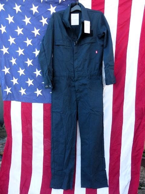 米軍実物　NAVY　ユティリティカバーオール 40R　FR　難燃 つなぎ 156