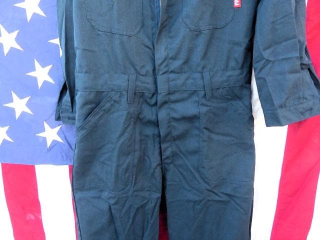 米軍実物　NAVY　ユティリティカバーオール 40R　FR　難燃 つなぎ 156