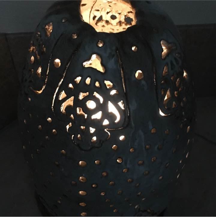 ランプシェード 陶器 陶芸 人感センサーランプ