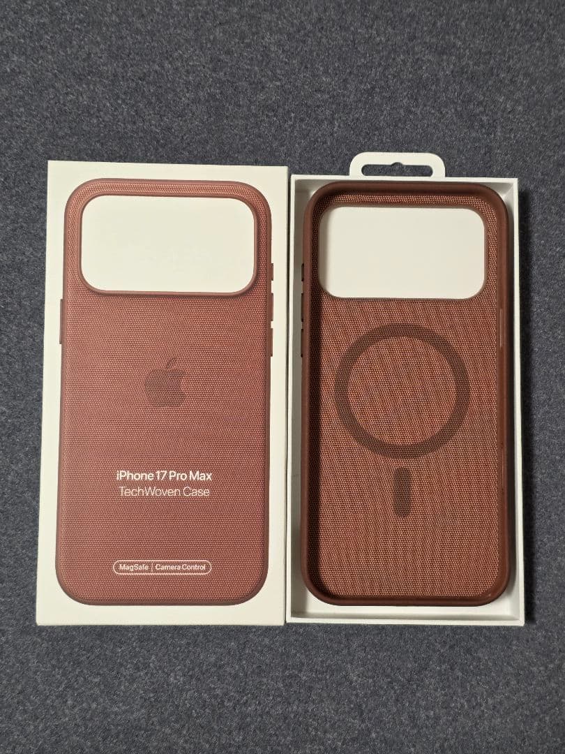 【純正品】iPhone17ProMax 純正ケー ス テックウーブン シエナ