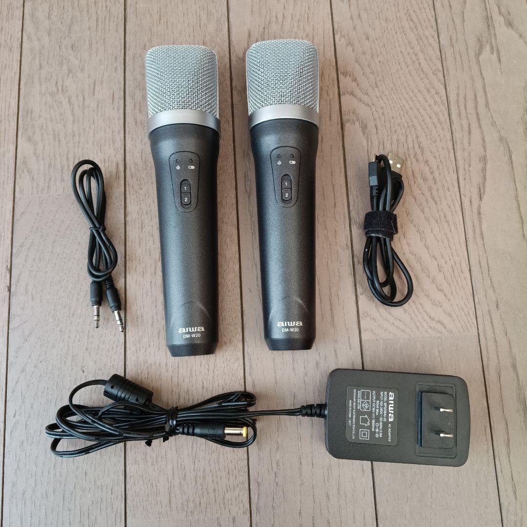 超美品　aiwa カラオケスピーカー　PS-BK20M