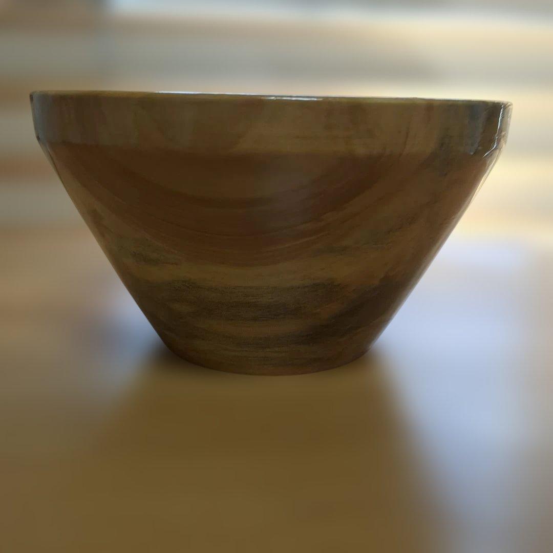 とち　サラダボール　手作り木工