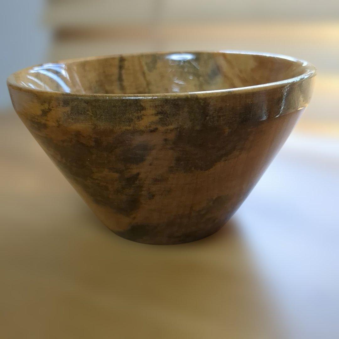 とち　サラダボール　手作り木工