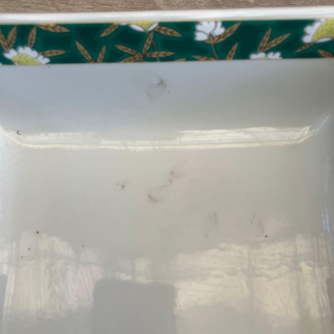 E-2 美濃焼 吾山窯 角鉢 3客セット 色絵 花鳥文 盛り鉢 盛付皿 和食器