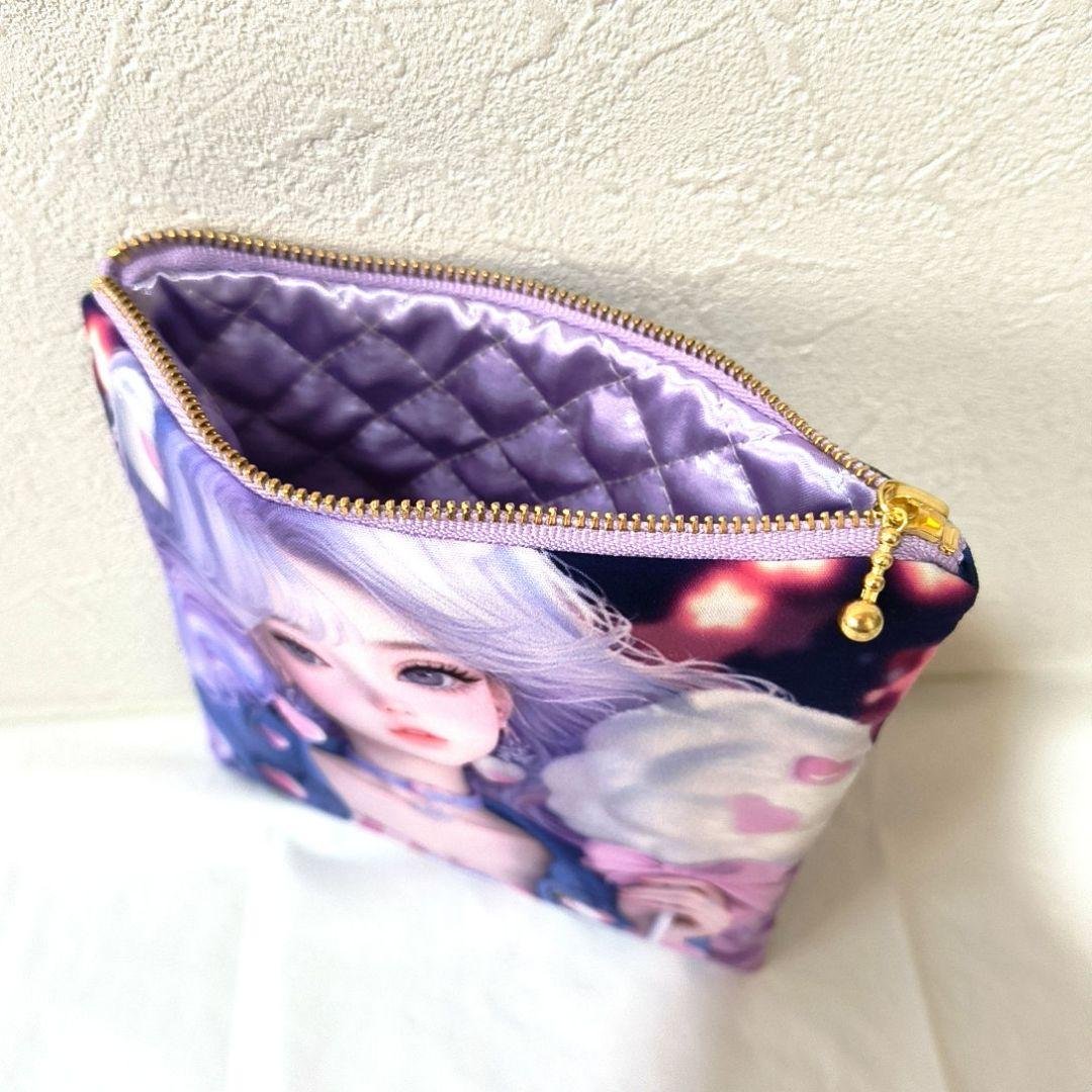 レンローズ様】ハンドメイドオーダー★猫と女の子★ポーチ&エコバッグ4点＋5点