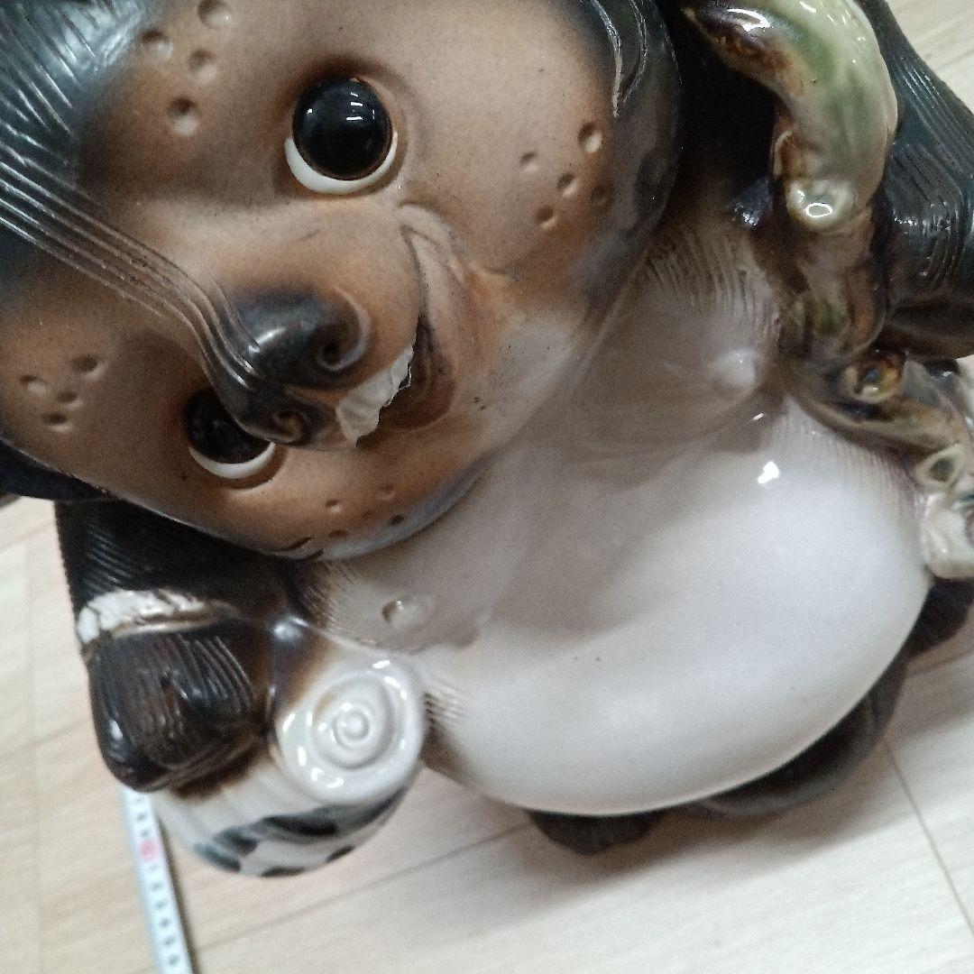 信楽焼たぬき　笠付き　高さ50センチくらい