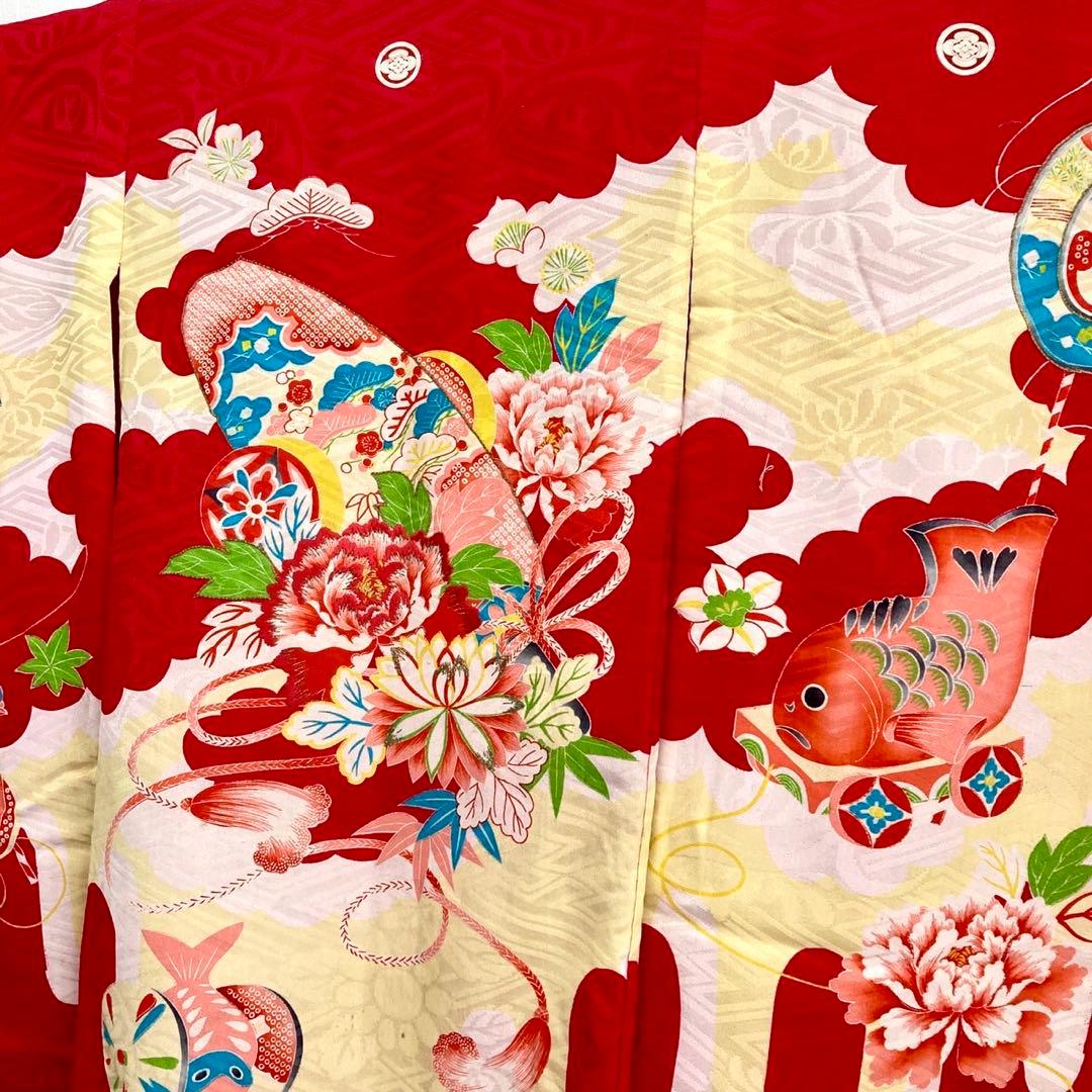 アンティーク 3歳 女の子 子供着物 七五三 アンティーク着物 NO