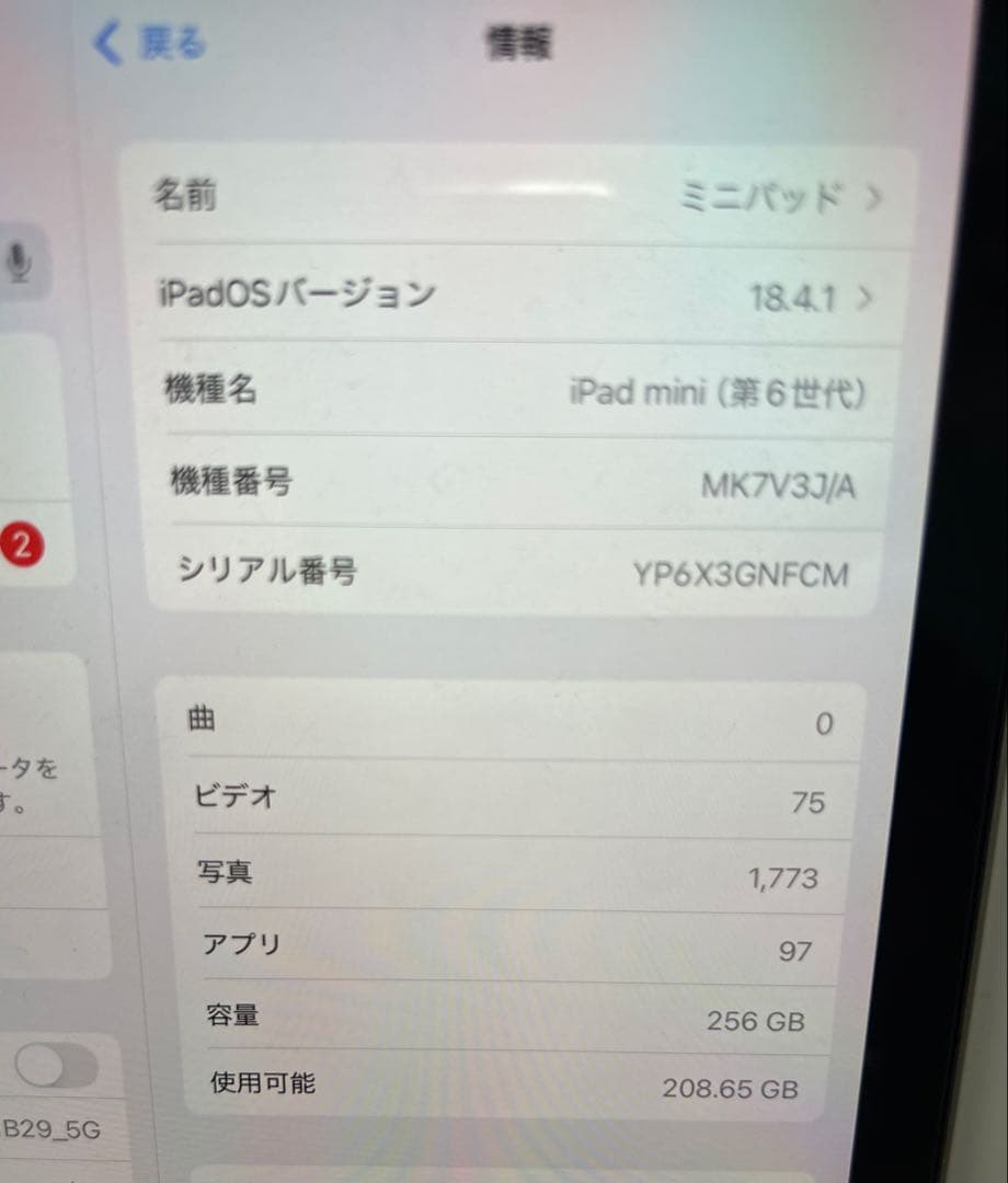 iPad mini 6 256GB 純正Pencil +Folio セット