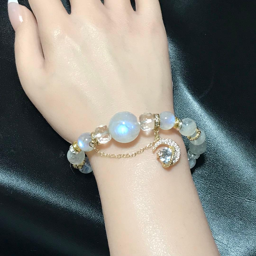 7【特別な一本はいかが♪】ブルームーンストーン 大玉使用　こだわりのデザブレ