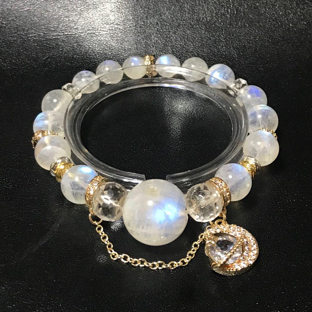 7【特別な一本はいかが♪】ブルームーンストーン 大玉使用　こだわりのデザブレ