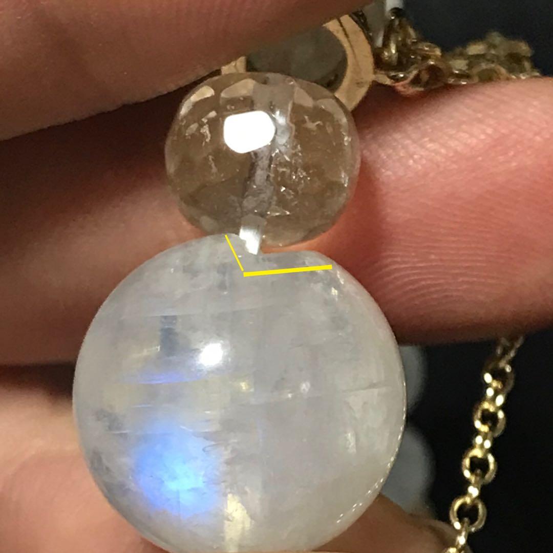 7【特別な一本はいかが♪】ブルームーンストーン 大玉使用　こだわりのデザブレ