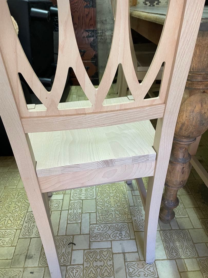 宮城県　イタリア製　木製　チェア