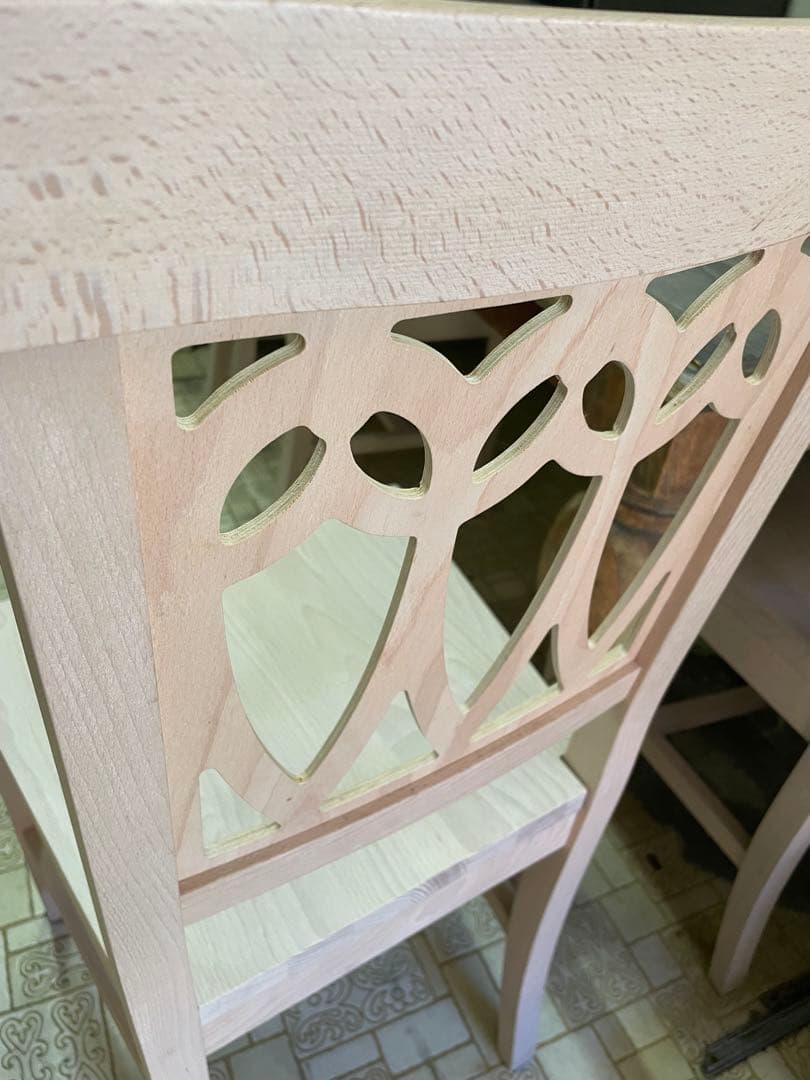 宮城県　イタリア製　木製　チェア