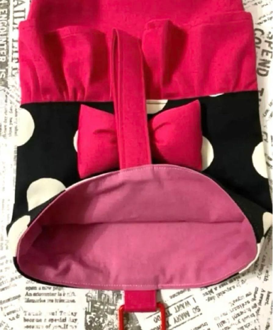 レッスンバッグ（帆布ドット）6点セット　ハンドメイド