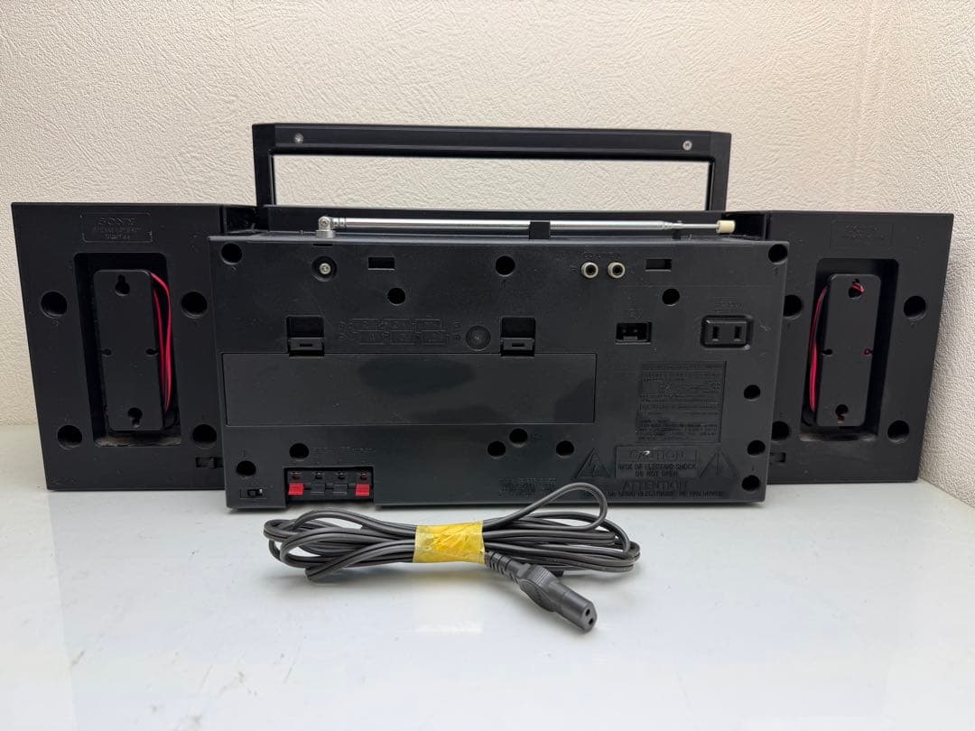 ジャンク・SONY CFS-W600 カセットデッキ・レトロ・ラジカセ