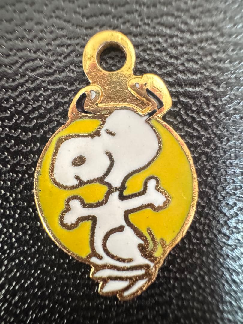 VINTAGE スヌーピー ピンズピンバッジ ペンダントトップチャーム2個セット