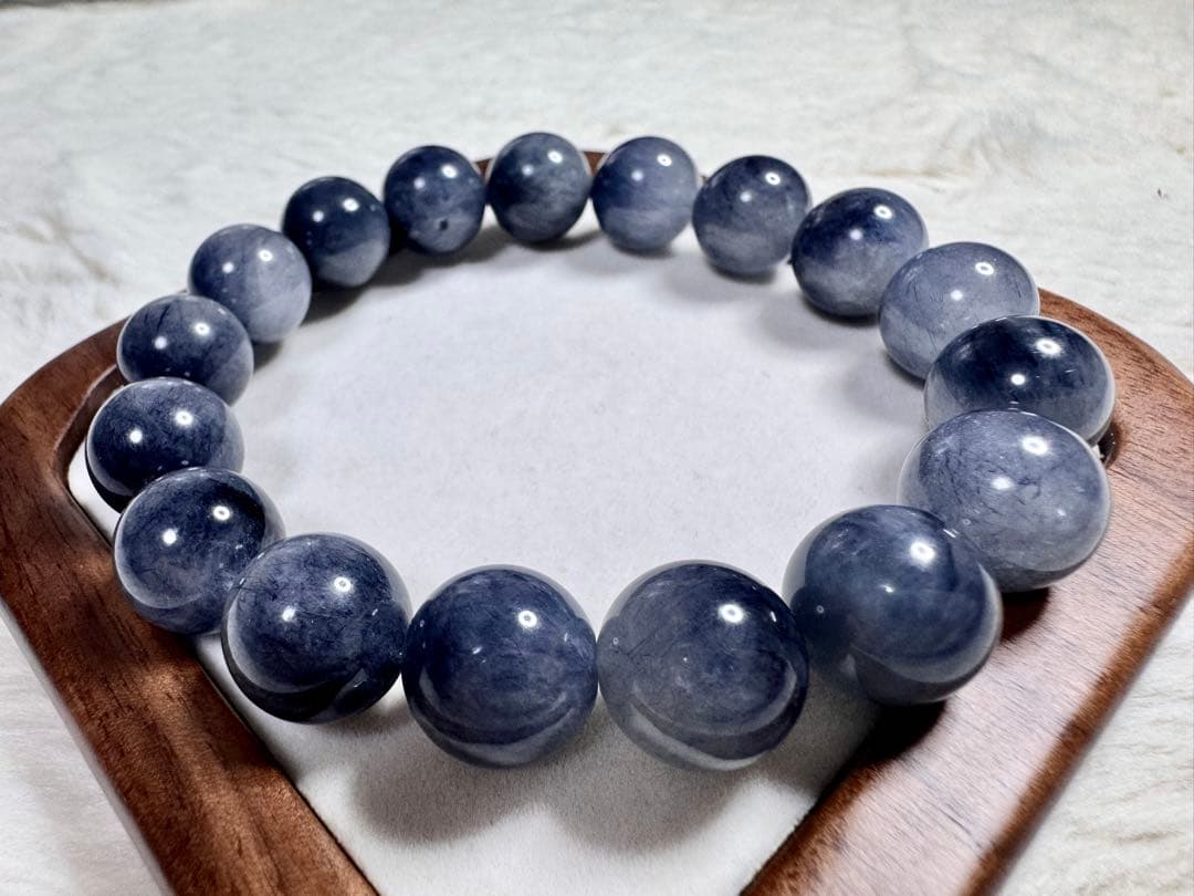 希少•ブルーラビットヘアルチルクォーツ ブレスレット