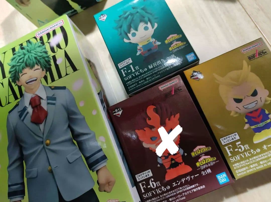 一番くじ　僕のヒーローアカデミア　紡がれる想い A賞　緑谷出久　＋F賞3種