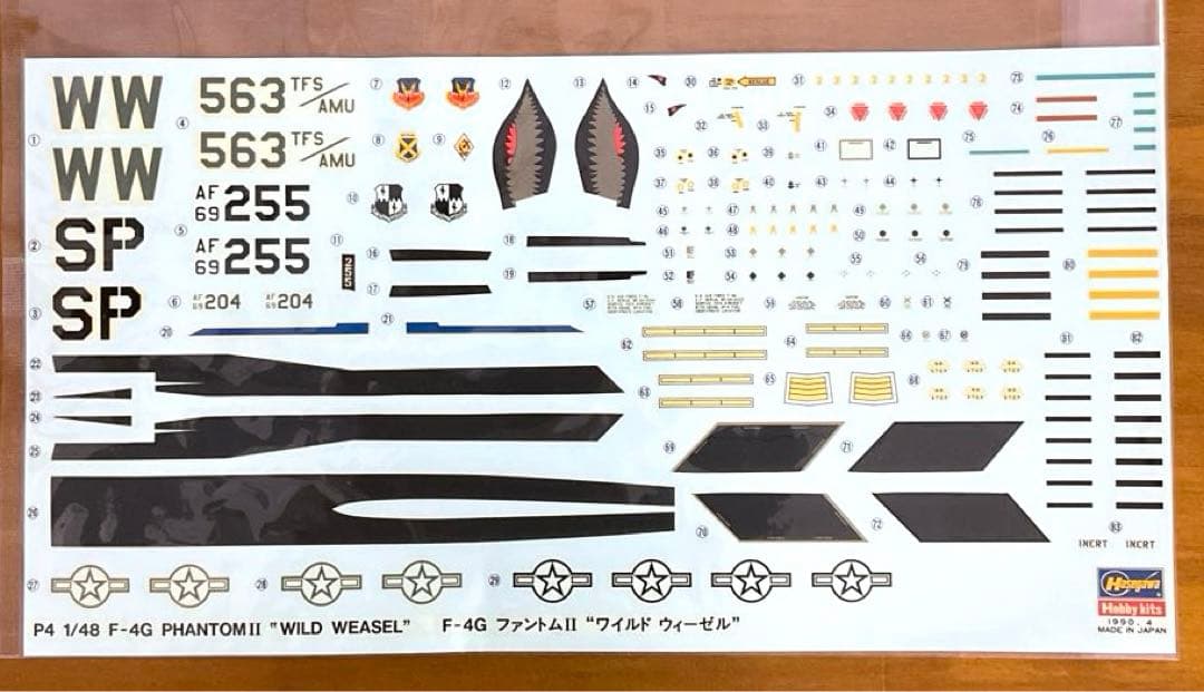 ハセガワ　 F-4G ファントムⅡ　ワイルドウィーゼル　1/48　PT9