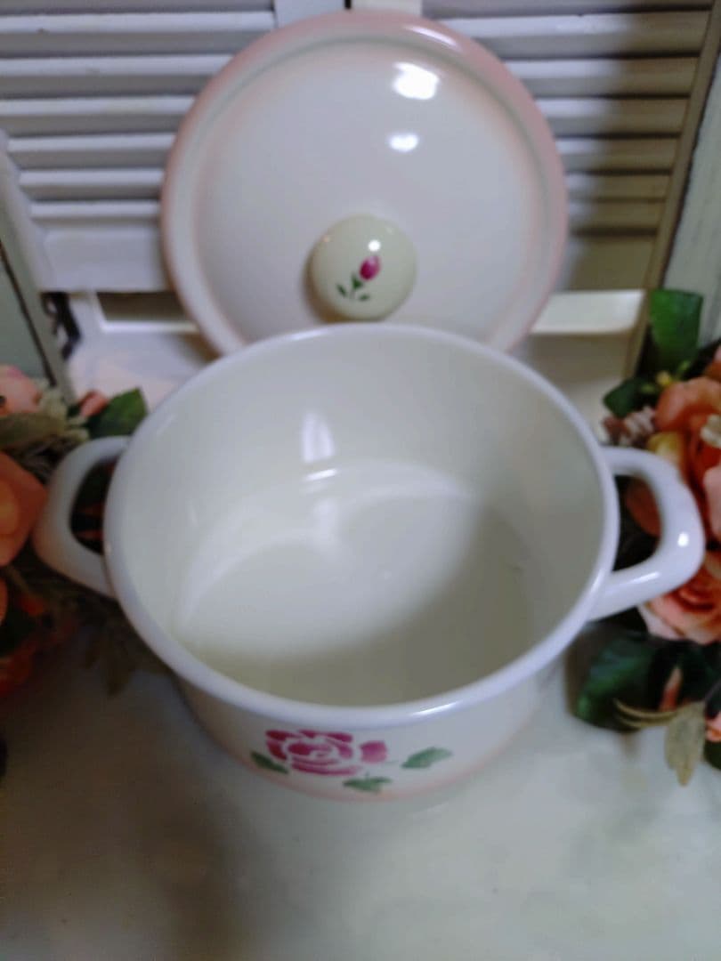 マニー◆ホーローローズ ミルクパン