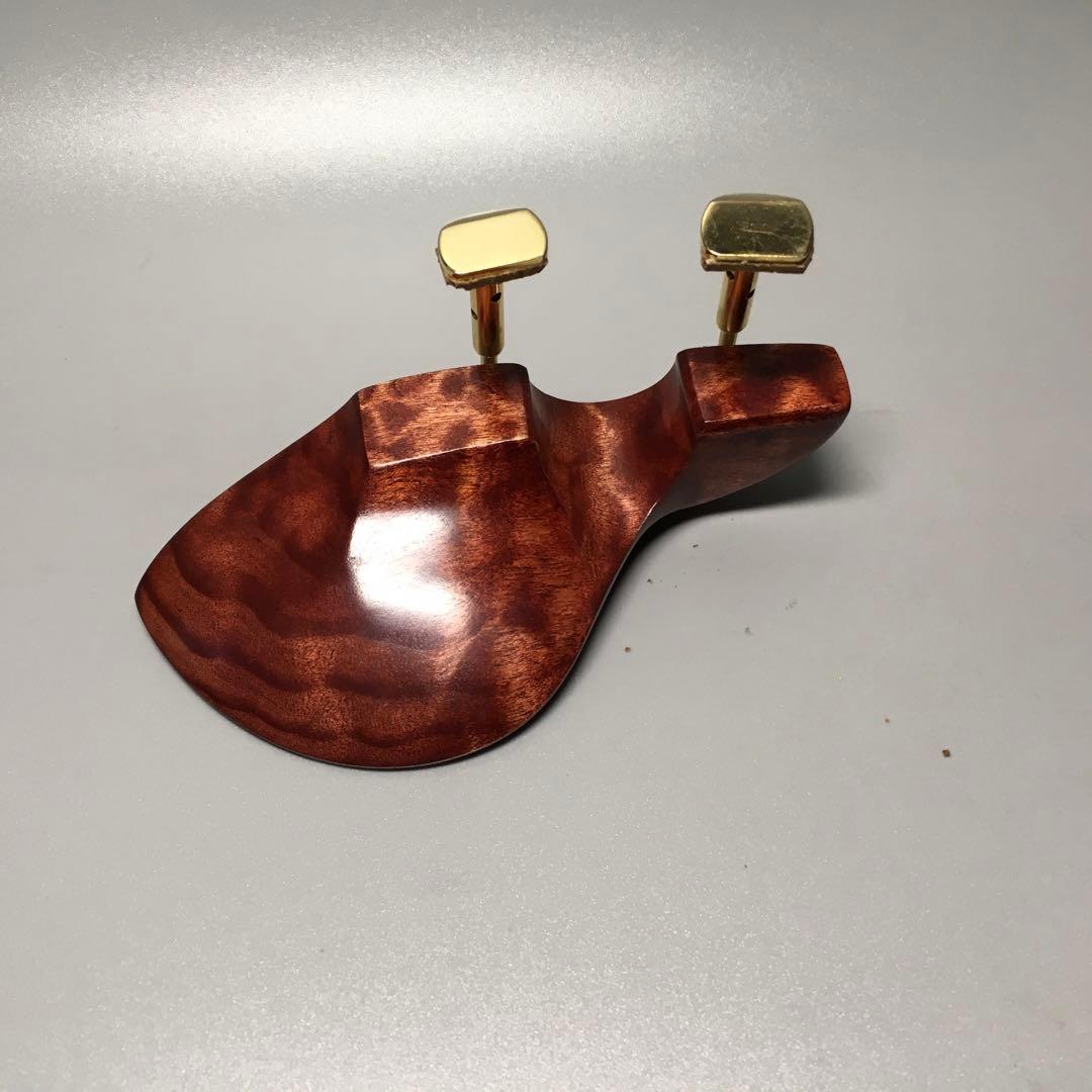 顎当て　ハードメイプル　キルテッド　スカーレット染めスドラド