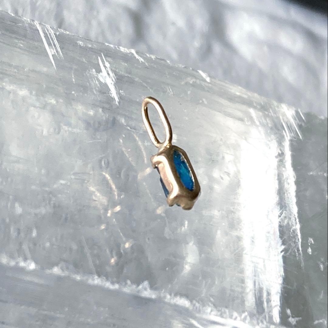 【ソ付】ユークレース原石10金ペンダントトップ