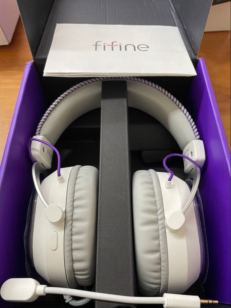 FIFINE ゲーミングヘッドセット USB 有線接続