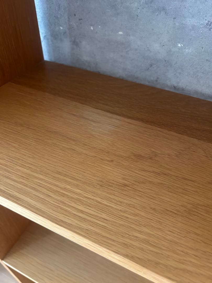 【美品】MUJI 木製ラック オーク材 大きめ　5×3