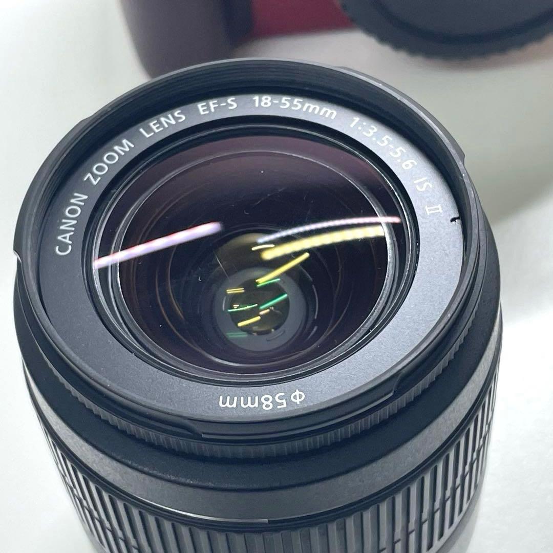 【TK】Canon EOS kiss x50 レッド デジタル一眼レフカメラ