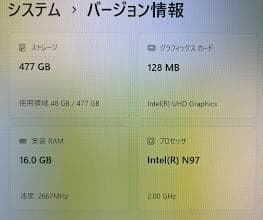 NiPoGi ミニpc n97 16GB DDR4 /512GB M.2 SSD