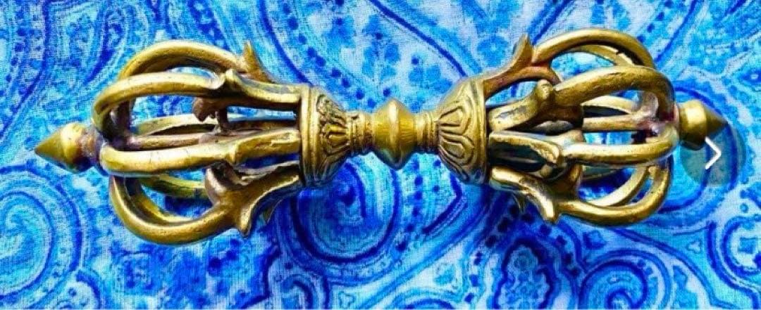 金運爆上げ！厄除！日本にない巨大！縦15cm ！九鈷杵　特別祈祷済み　チベット製