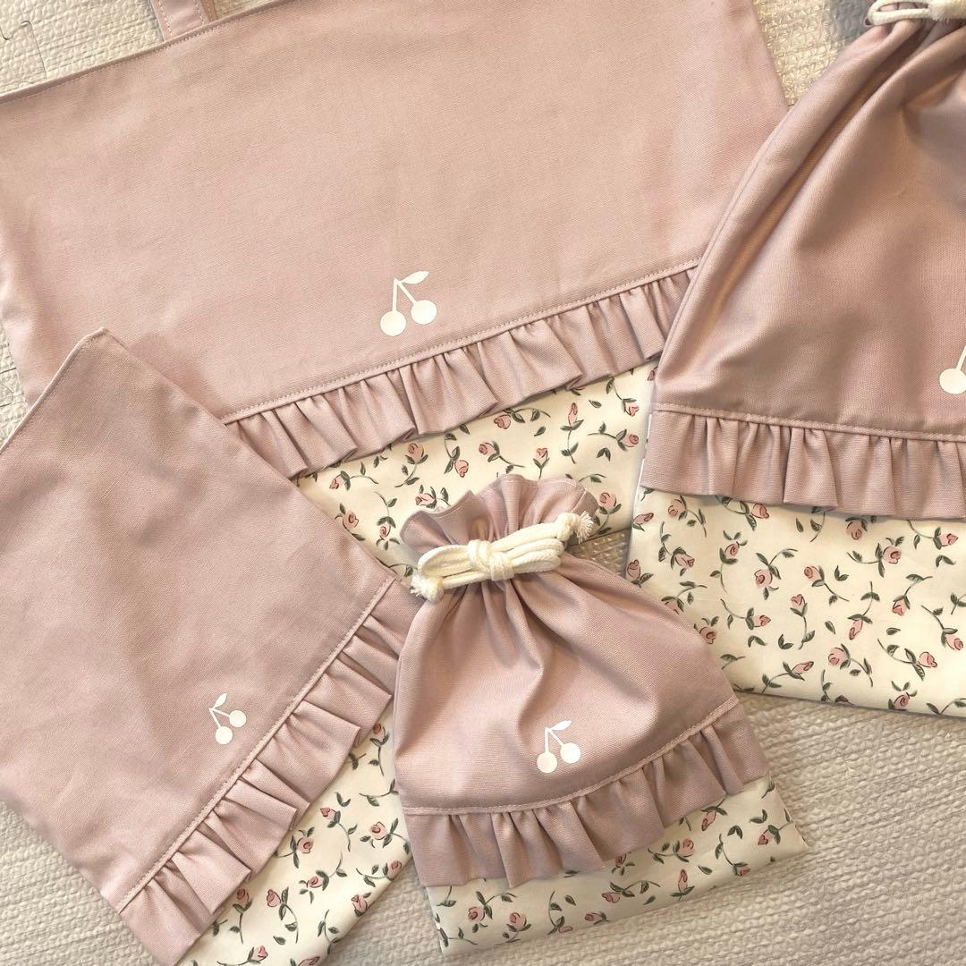 【オーダー可】入園・入学セット　リバティプリントフローティングフローラ